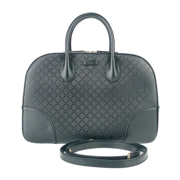 GUCCI Black Leather Shoulder Bag - Picture 1 of 10
